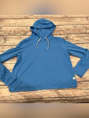 Vuori Halo Lightweight Hoodie in Sky Blue Size ~XL